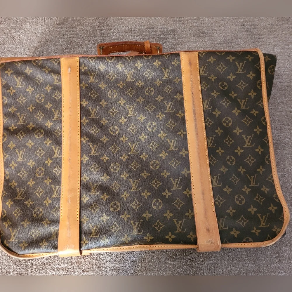 Louis VuittonVintage Luxury Brown and Tan Monogram Logo Large Travel Bag